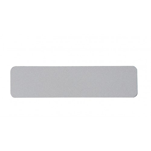 Ansteckschild mit Gravur 80x30mm Nadel,Magnet,Clip Namensschild Silber matt 